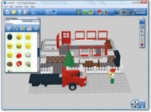A screenshot of Lego Digital Designer