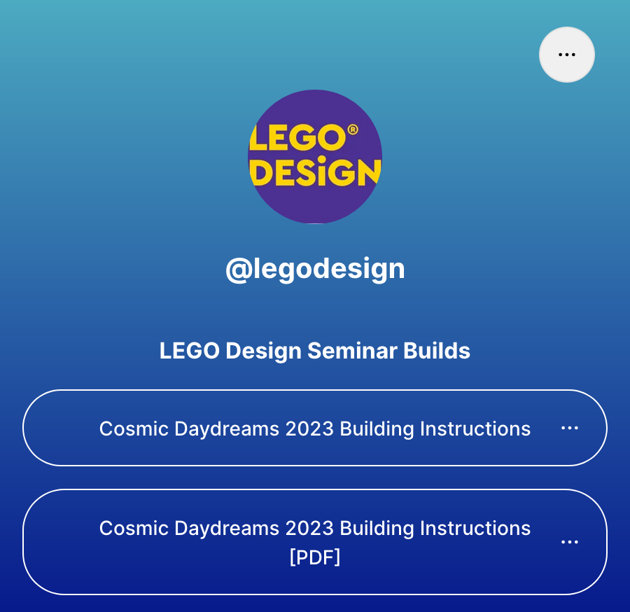 [Linktree page](https://linktr.ee/legodesign) which QR code refers to